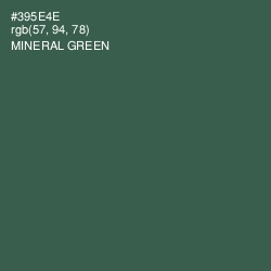 #395E4E - Mineral Green Color Image